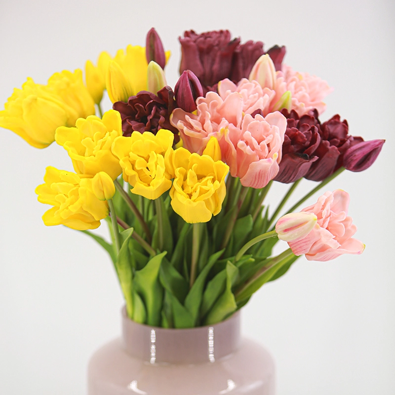Artificial Double Tulip Bouquet Artificial Double Tulip Bouquet