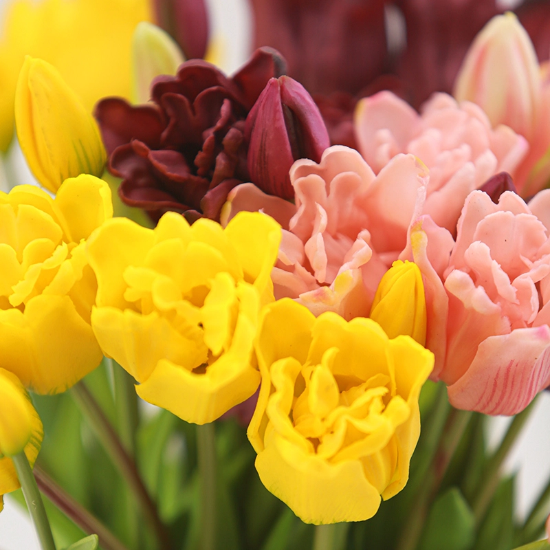 Artificial Double Tulip Bouquet