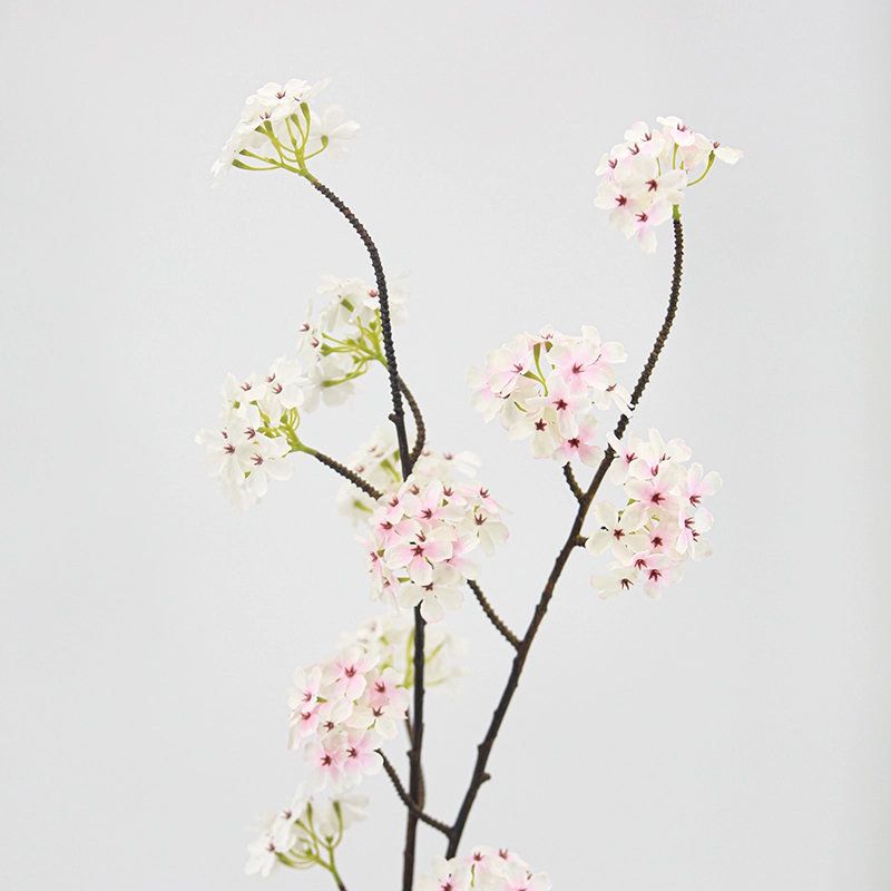 6 Heads Artificial Pear Blossom