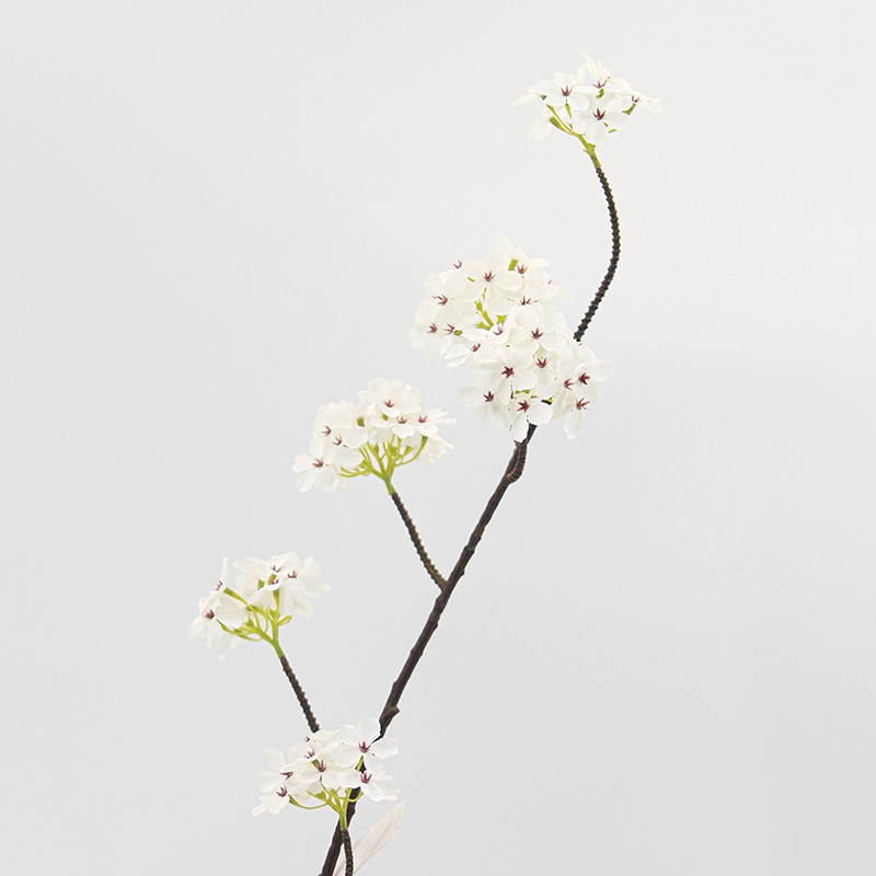 6 Heads Artificial Pear Blossom 6 Heads Artificial Pear Blossom