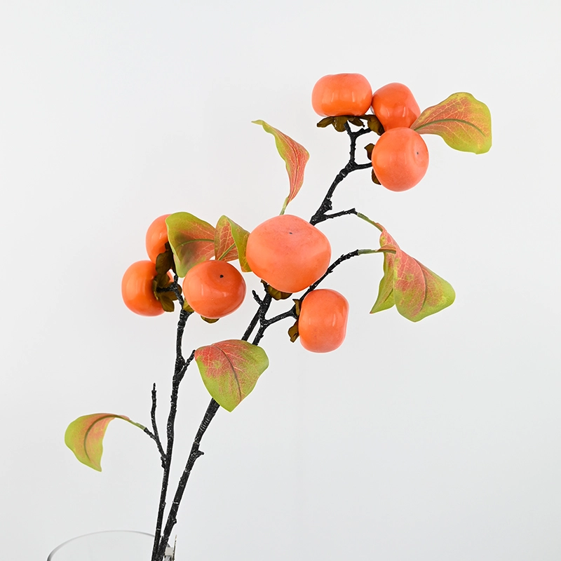 Frosted Artificial Persimmon Frosted Artificial Persimmon