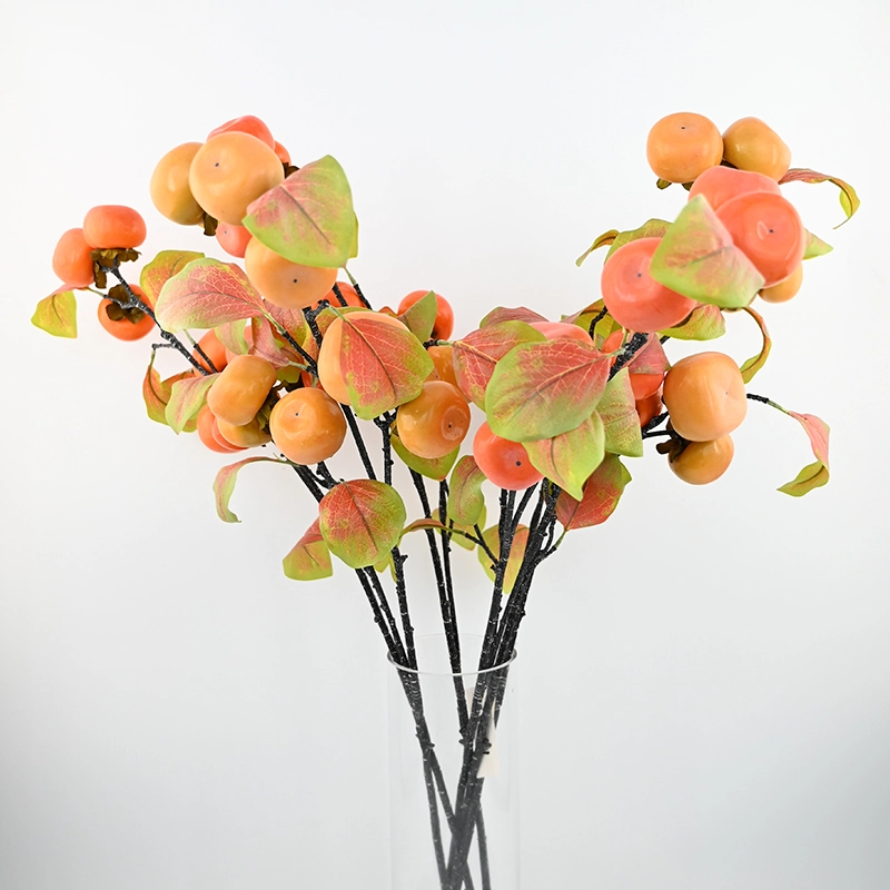 Frosted Artificial Persimmon Frosted Artificial Persimmon