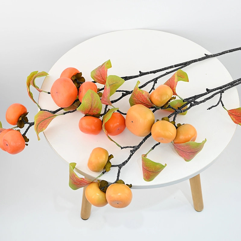 Frosted Artificial Persimmon Frosted Artificial Persimmon
