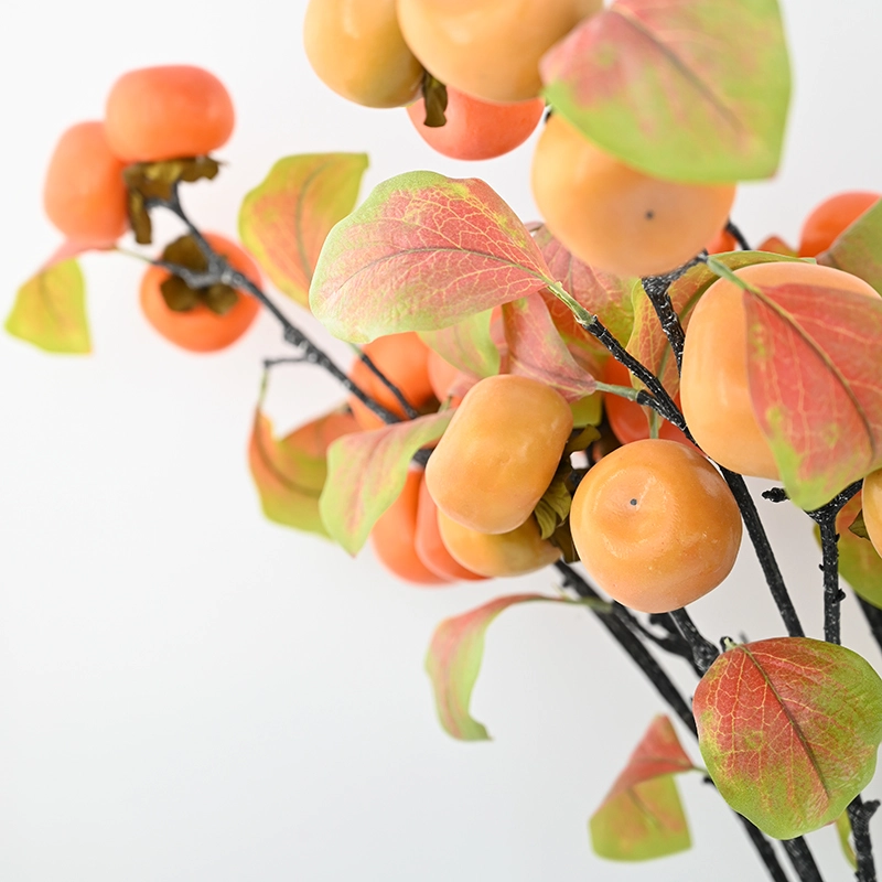 Frosted Artificial Persimmon Frosted Artificial Persimmon