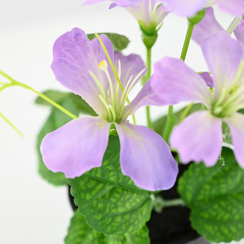 Artificial Geranium Potted Plant