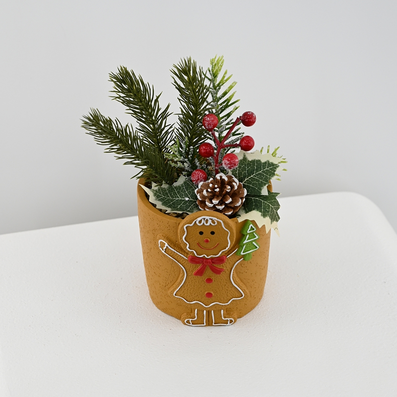 Red Berry And Pine Whisper Potted Plant Red Berry And Pine Whisper Potted Plant