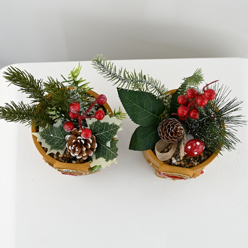 Red Berry And Pine Whisper Potted Plant Red Berry And Pine Whisper Potted Plant