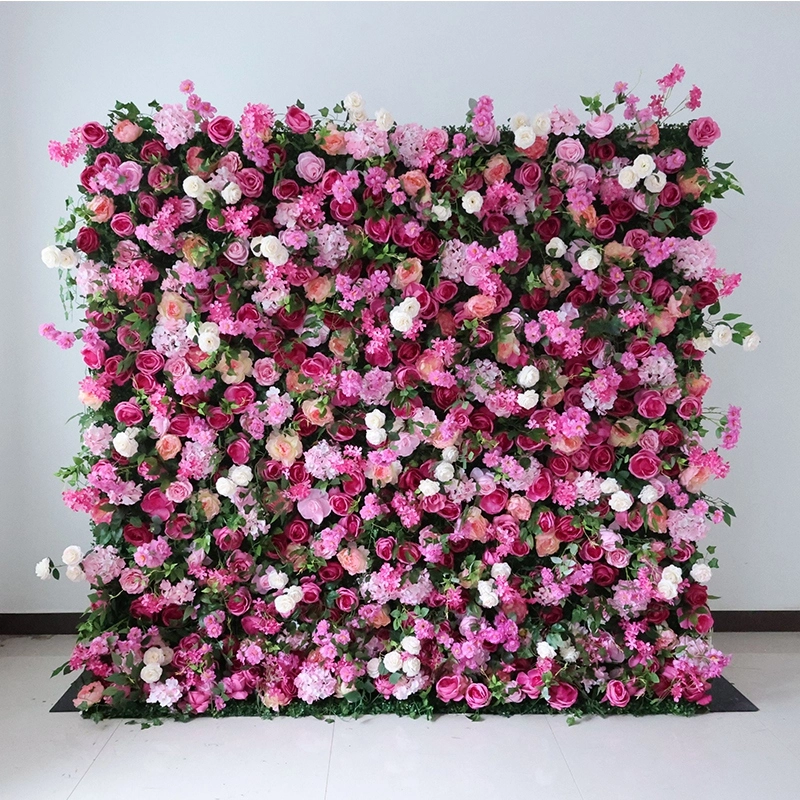 Artificial Rose Flower Wall