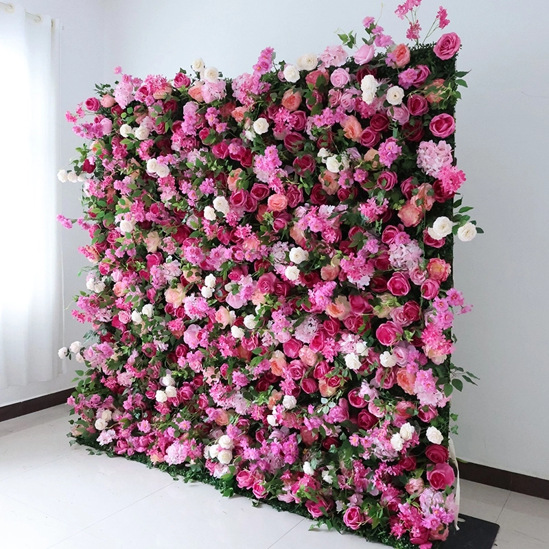 Artificial Rose Flower Wall