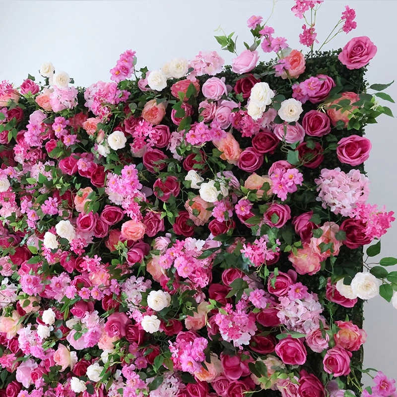 Artificial Rose Flower Wall