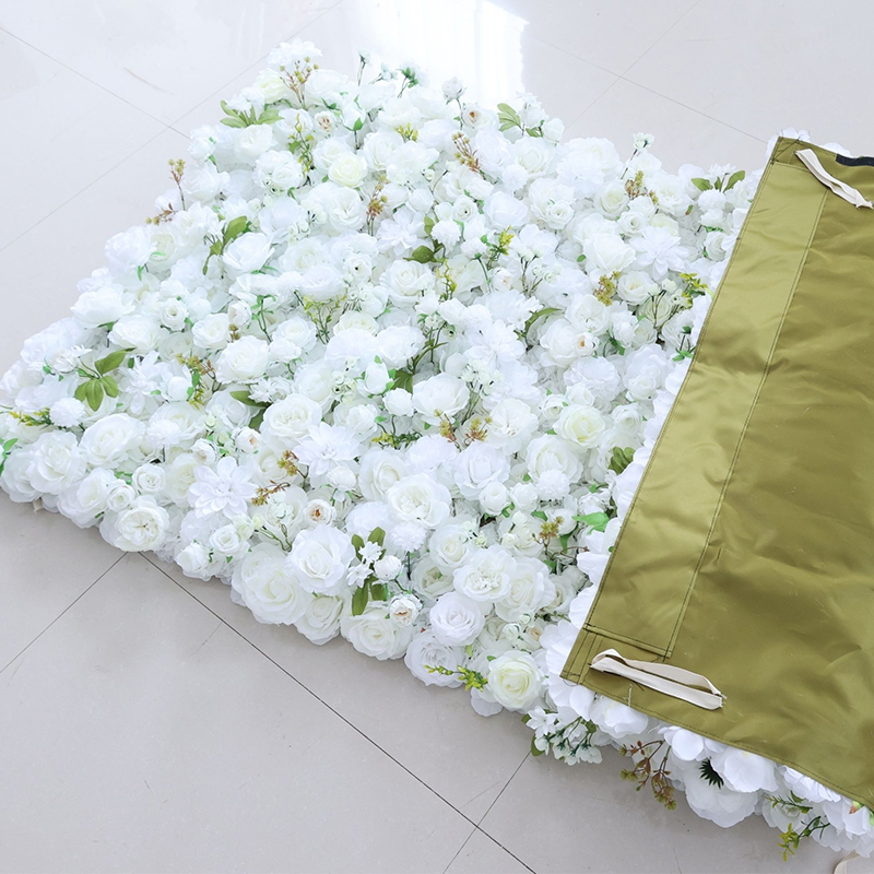 Fresh White & Green Wedding Flower Wall Fresh White & Green Wedding Flower Wall