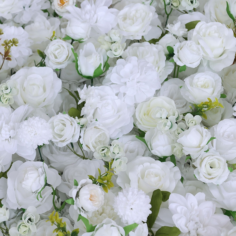 Fresh White & Green Wedding Flower Wall