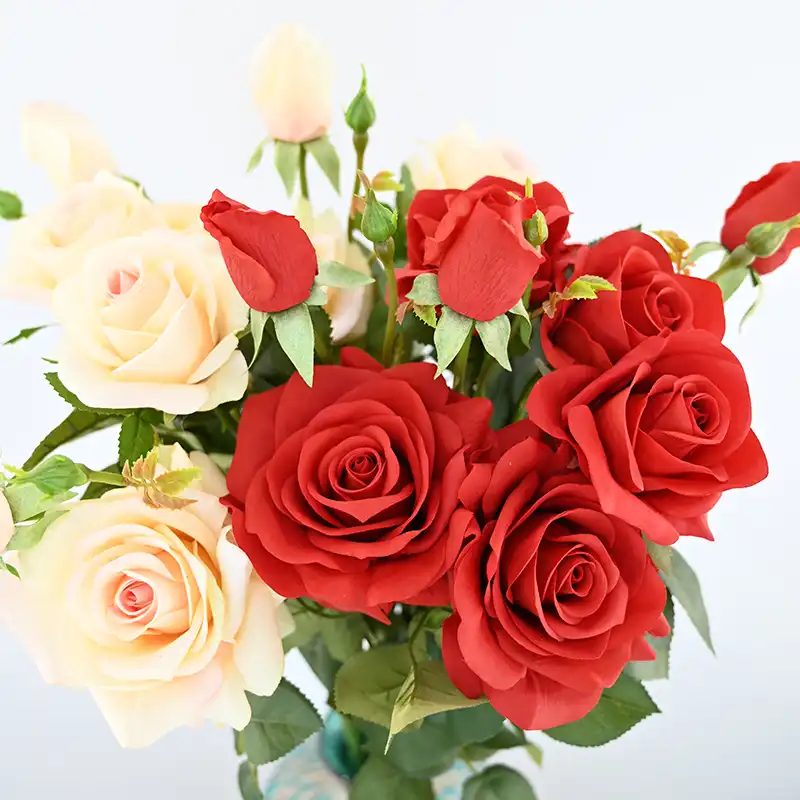 real touch roses