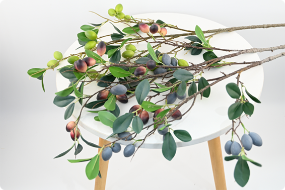 Artificial Olive Branch for Minimalist Home & Retail Displays
